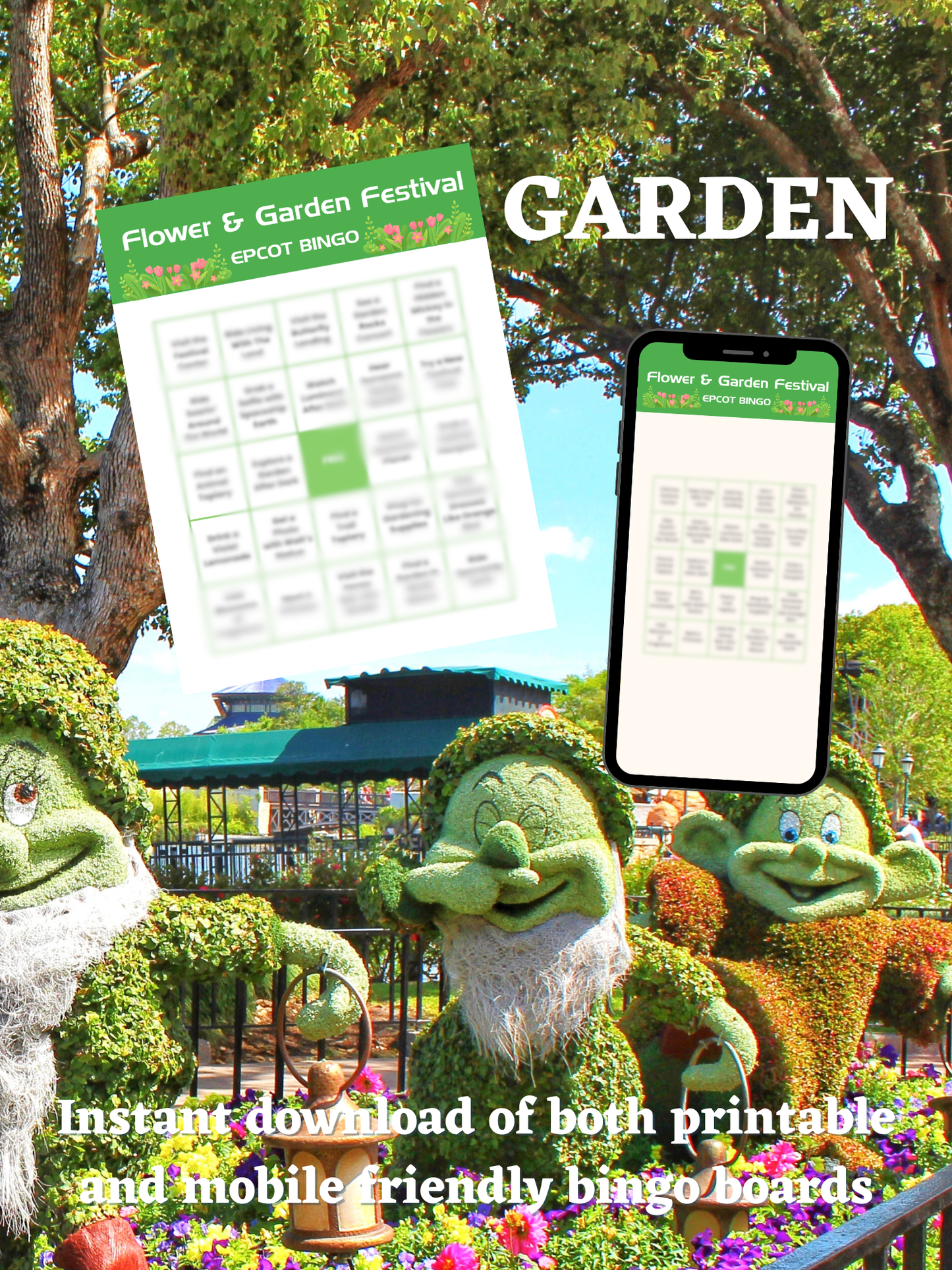 Flower & Garden Festival Bingo Boards