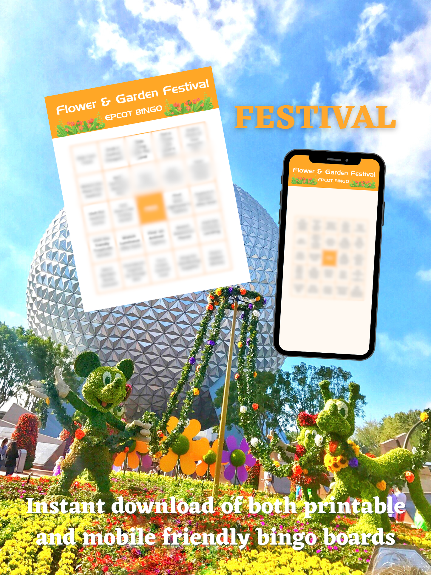 Flower & Garden Festival Bingo Boards