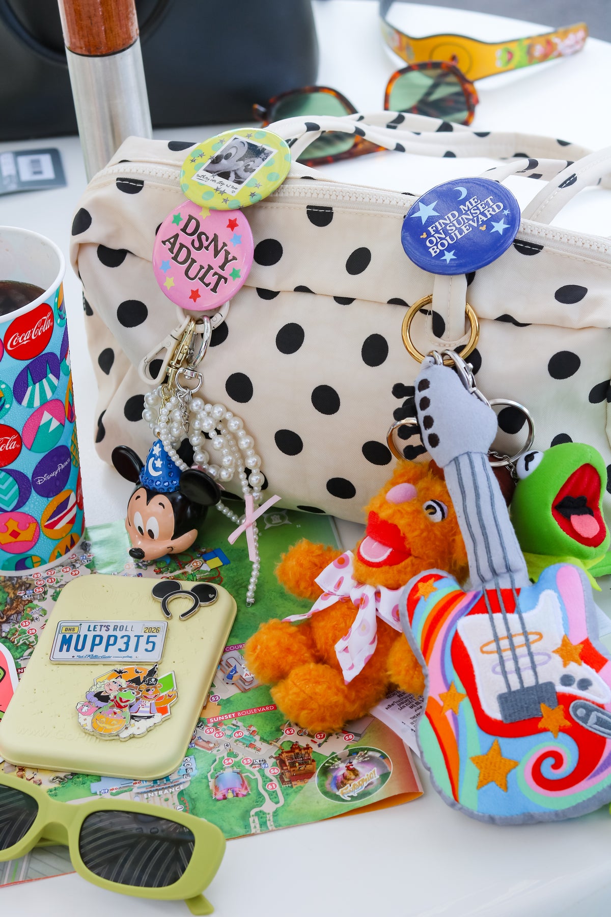 Rock 'n' Rainbow Guitar Bag Charm - PREORDER