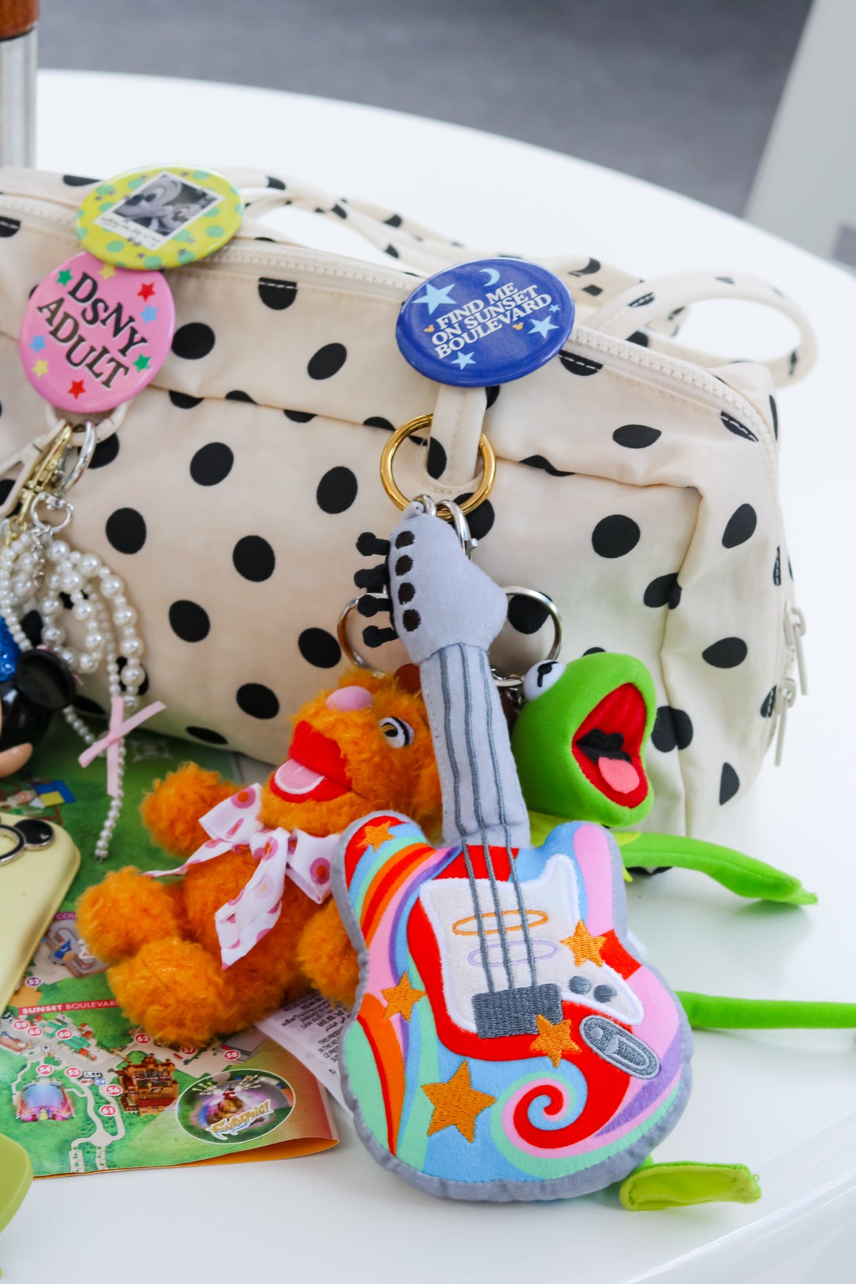 Rock 'n' Rainbow Guitar Bag Charm - PREORDER